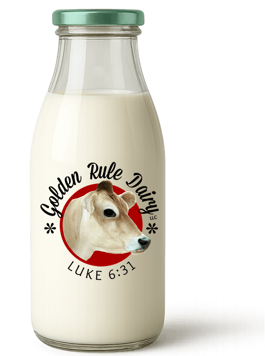 Golden Rule Dairy milk bottle