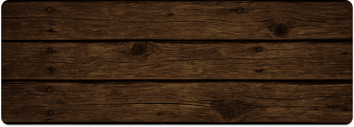 Rustic wood plank with hero copy